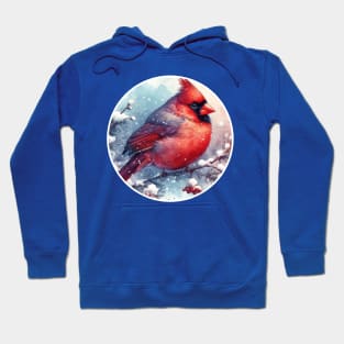 Snowy Cardinal Hoodie